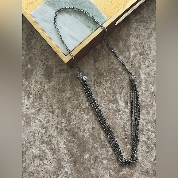 Saachi Silver sparkly Necklace - Picture 6 of 9